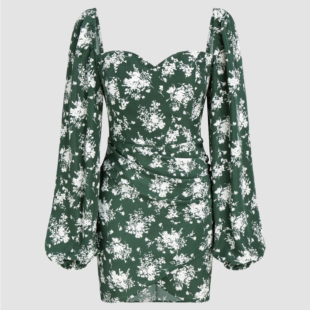 floral sweetheart mini dress - Picture 3 of 7